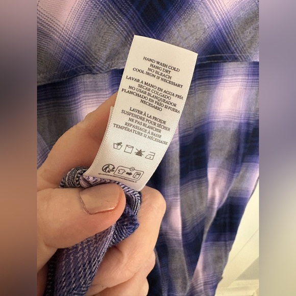 Rails Hunter Shirt – Size Medium | Orchid Navy Plaid & Check - Picture 14 of 14